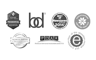 Various award logos