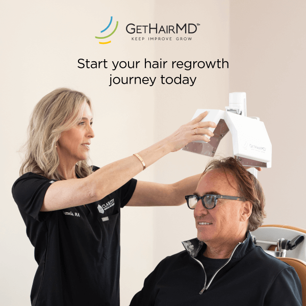 GetHairMD is now offered at Clarity. Regain your confidence with this innovative hair restoration treatment.