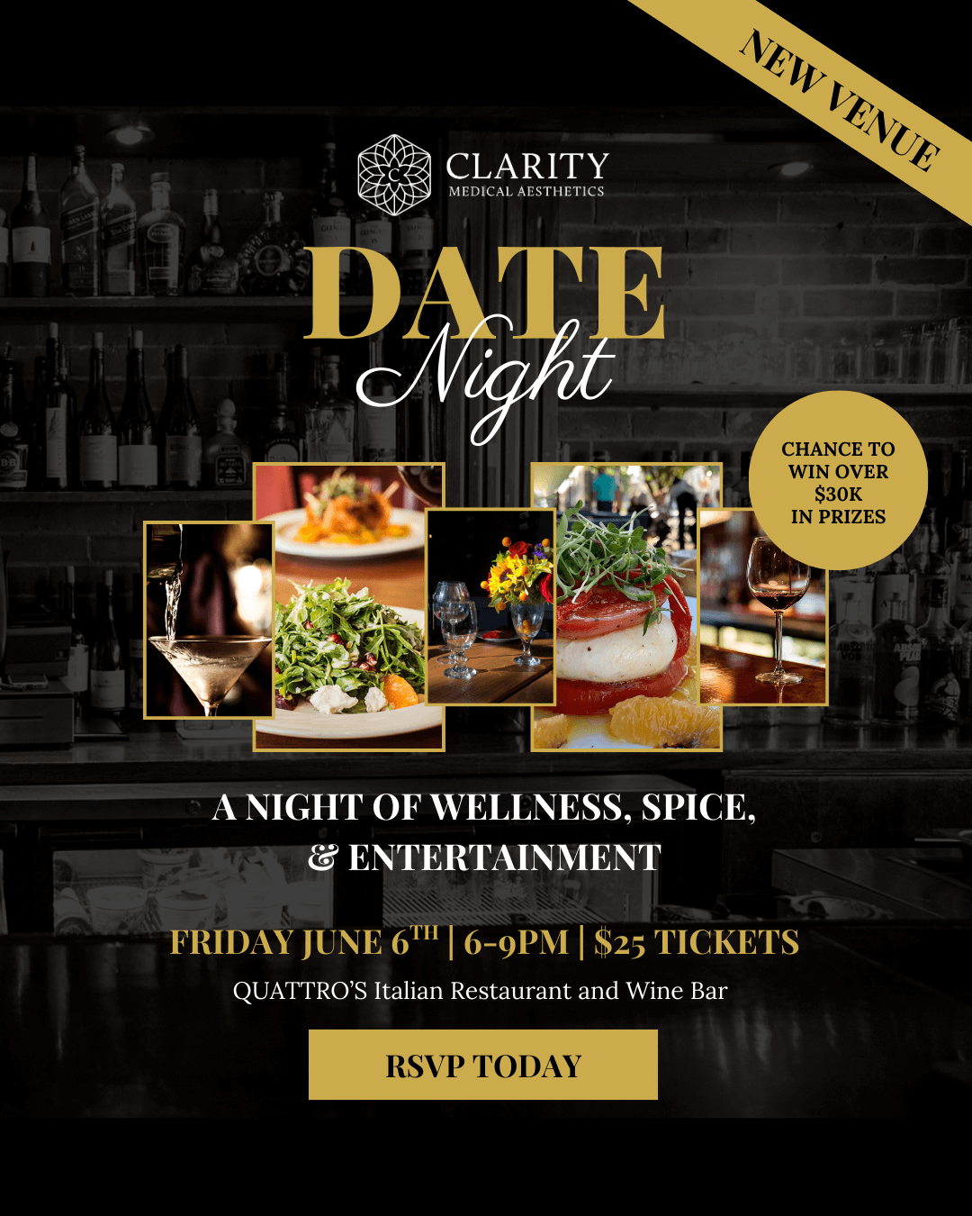 Clarity Presents Instagram Post 45 3 1 Get your tickets for Clarity Date Night on Friday, June 6th at Quattro's in Guilford